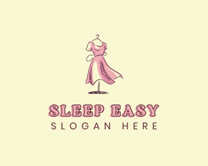 Dress Gown Clothing Seamstress logo design