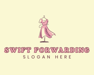 Dress Gown Clothing Seamstress logo design