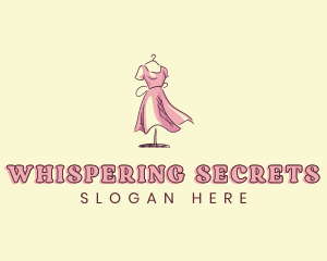 Dress Gown Clothing Seamstress logo design