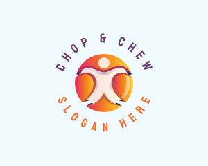 Human - Career Human Resources Management logo design