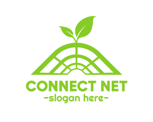 Leaf Sprout Greenhouse logo design