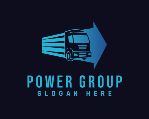 Trailer - Truck Arrow Logistics logo design