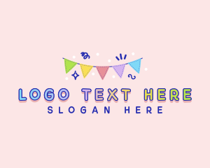 Fun - Fun Party Flag logo design