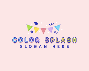 Fun Party Flag logo design