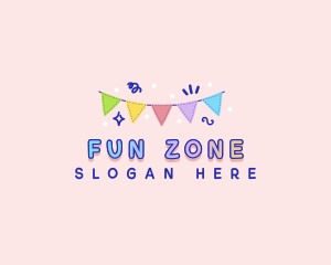 Fun Party Flag logo design