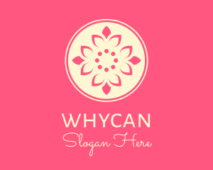 Pink Ornamental Floral Pattern Logo