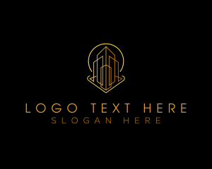 Gold - Premium Building Skyscraper logo design