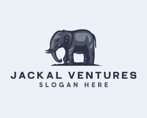 Wild African Elephant  logo design