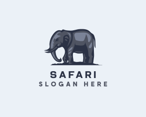 Botswana - Wild African Elephant logo design