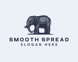 Wild African Elephant  logo design