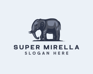 Environment - Wild African Elephant logo design