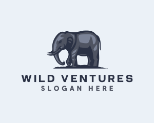 Wild - Wild African Elephant logo design