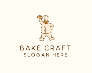 Pastry Bread Chef logo design