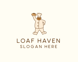 Pastry Bread Chef logo design