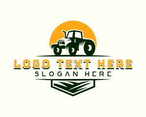 Barn - Agriculture Farm Tractor logo design