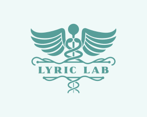 Medical Laboratory Caduceus logo design