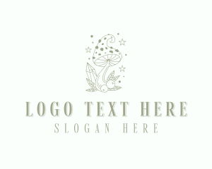 Therapeutic - Holistic Herbal Shrooms logo design