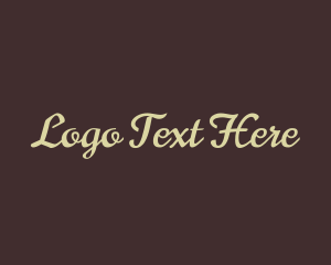 Lettering - Elegant Brand Calligraphy logo design
