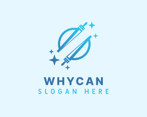 Sanitary - Gradient Squeegee Cleaning logo design