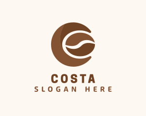 Coffee Bean Letter C  logo design