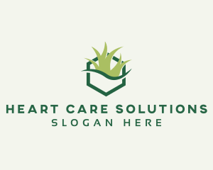 Gardening Grass Lawn logo design