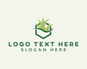 Gardening Grass Lawn Logo