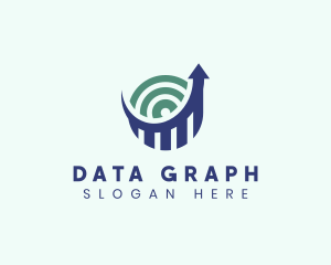 Chart - Arrow Analytics Chart logo design