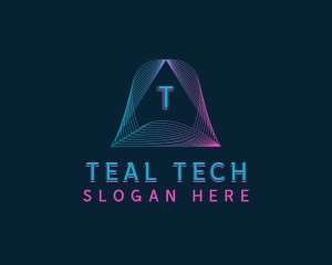 Pyramid Tech Developer logo design