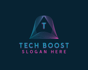 Pyramid Tech Developer logo design