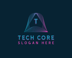 Pyramid Tech Developer logo design