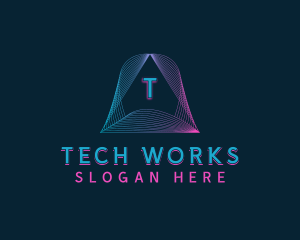 Pyramid Tech Developer logo design