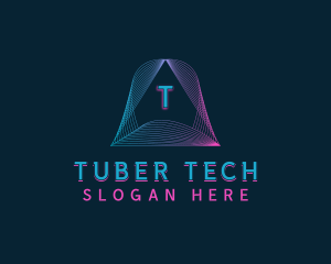 Pyramid Tech Developer logo design