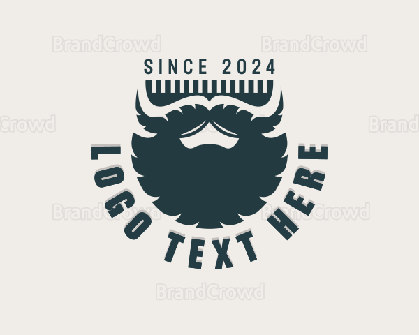 Beard Hairstylist Barbershop Logo