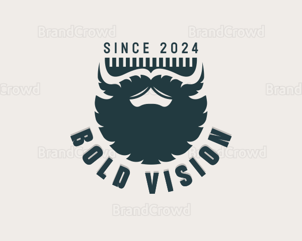 Beard Hairstylist Barbershop Logo