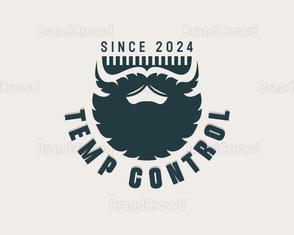 Beard Hairstylist Barbershop Logo