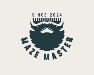 Beard Hairstylist Barbershop Logo