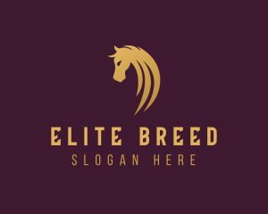 Horse Racing Stallion logo design