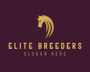 Horse Racing Stallion logo design