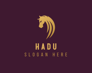 Gold - Horse Racing Stallion logo design
