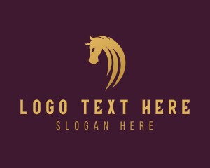 Animal - Horse Racing Stallion logo design