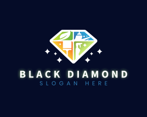 Diamond Clean Housekeeping logo design