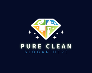 Diamond Clean Housekeeping logo design