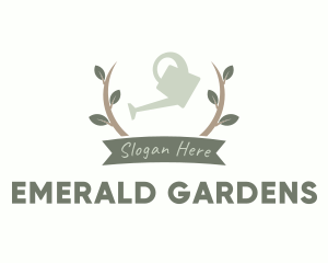 Garden Watering Can logo design