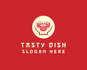 Dish - Japanese Sushi Restaurant logo design