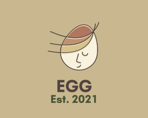 Child Egg Head logo design