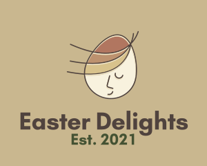 Child Egg Head logo design