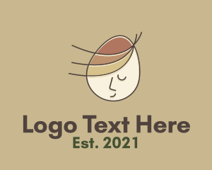 Young - Child Egg Head logo design