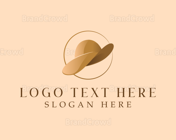 Feminine Fashion Hat Logo