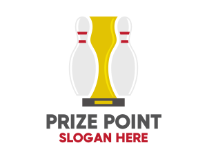 Prize - Tenpin Bowling Trophy logo design