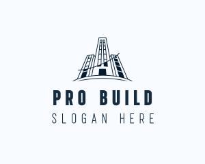 Building Blueprint Architecture logo design